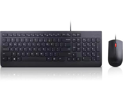 Lenovo Essential Wired Combo - USB Keyboard and Mouse Set -- Lenovo 1 Year Warranty