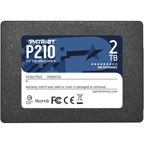 Patriot P210 2TB SATA-3 SSD -- 3 Year Patriot Warranty