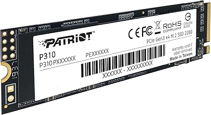 Patriot P310 480GB Internal SSD - NVMe PCIe M.2 Gen3 x 4 - Low-Power Consumption Solid State Drive -- 5 Year Patriot Warranty