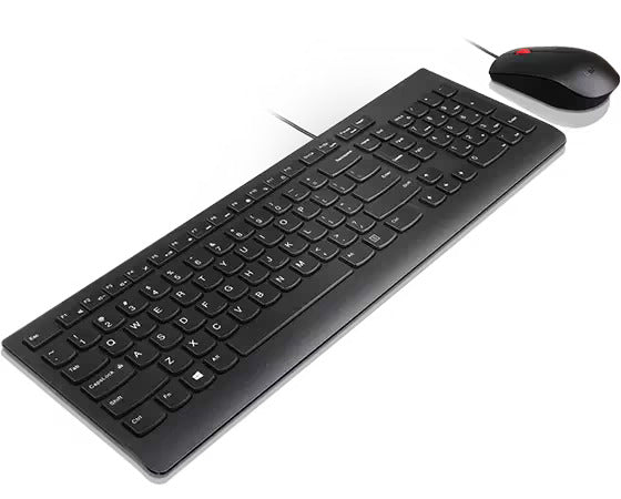 Lenovo Essential Wired Combo - USB Keyboard and Mouse Set -- Lenovo 1 Year Warranty