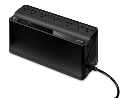 APC BE600M1 Back-UPS 600 VA 330 Watts, 120VA, 7 Outlets Uninterruptible Power Supply (UPS) with USB charging Port -- 2 Year APC Warranty