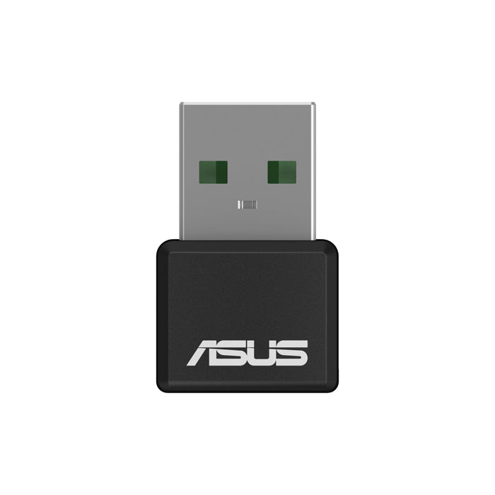 ASUS USB-AX55 Nano AX1800 Dual Band WiFi 6 USB Adapter, WiFi 6, 802.11ax, WPA3 Network Security, 5GHz Frequency Band, Compact Size -- 1 Year ASUS Waranty