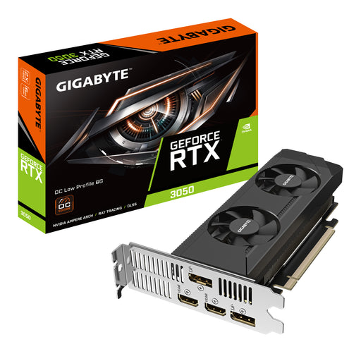 GIGABYTE GeForce RTX 3050 OC 6GB Low Profile Graphics Card -- 3 Year Gigabyte Warranty