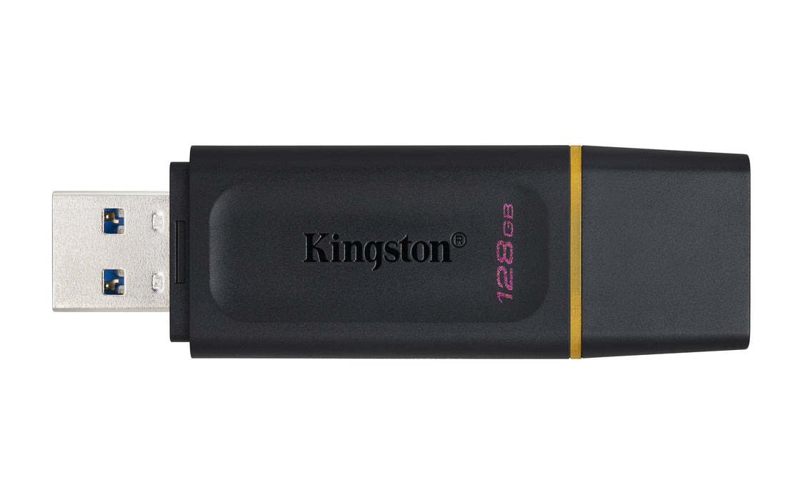 Kingston 128GB USB3.2 Gen 1 DataTraveler Exodia (Black + Yellow) -- 5 Year Kingston Warranty