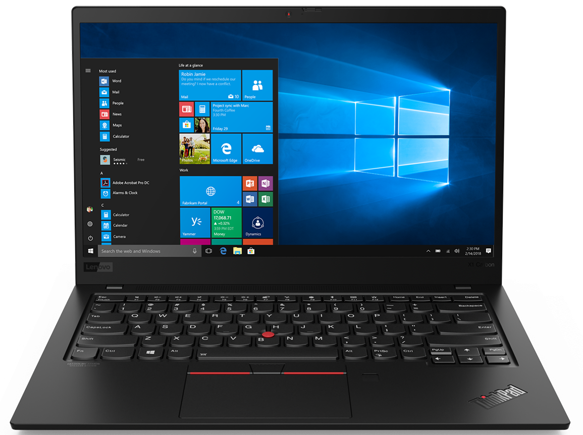 Lenovo X1 Carbon UltraBook, Intel Core-i7 8665U, 16Gb DDR4 Ram, 256Gb SSD,  Windows 10 Pro (Windows 11 Ready)