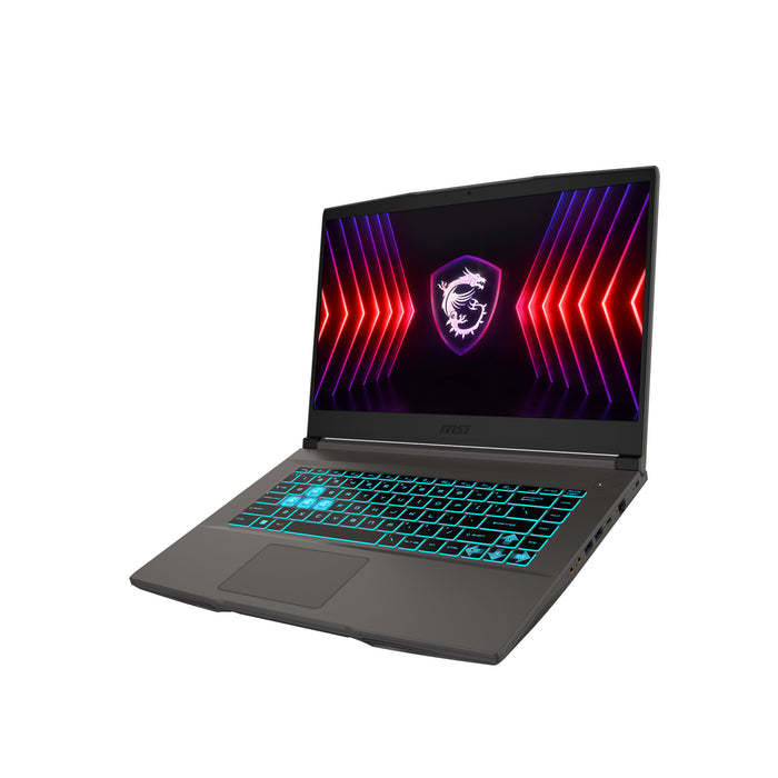 MSI Thin 15 Gaming Laptop, Intel Core i7-12th Gen, 16 GB RAM, 512 GB NVMe SSD, Nvidia Geforce RTX 3050 4 GB GDDR6 Graphics, 15.6" 144Hz IPS 1980x1080, Blue Backlit Gaming Keyboard (84 Key), WebCam, Windows 11 Home -- 1 Year MSI Warranty