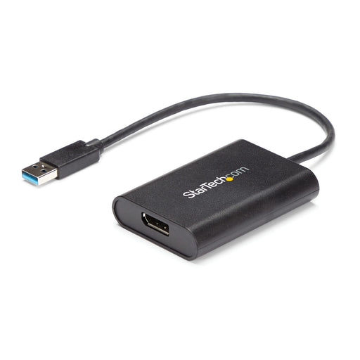 StarTech USB 3.0 to 4K DisplayPort External Monitor Graphics Adapter - USB 3.0 Video Card - Ultra HD 4K (USB32DP4K) , Black colour -- StarTech Warranty