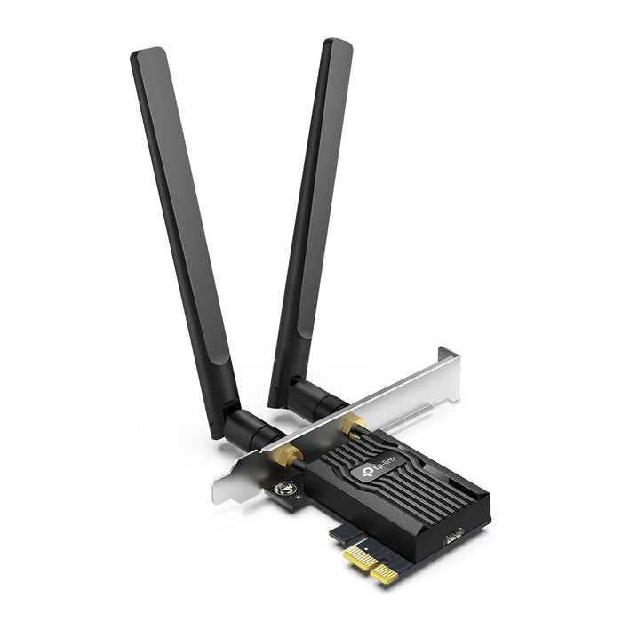 TP-Link Archer TX55E WiFi 6 AX3000 PCIe WiFi Card,  Bluetooth 5.2, 802.11AX Dual Band Wireless Adapter with MU-MIMO, OFDMA, Ultra-Low Latency, Supports Windows 11, 10 (64bit) only -- 2 Year TP-Link Warranty